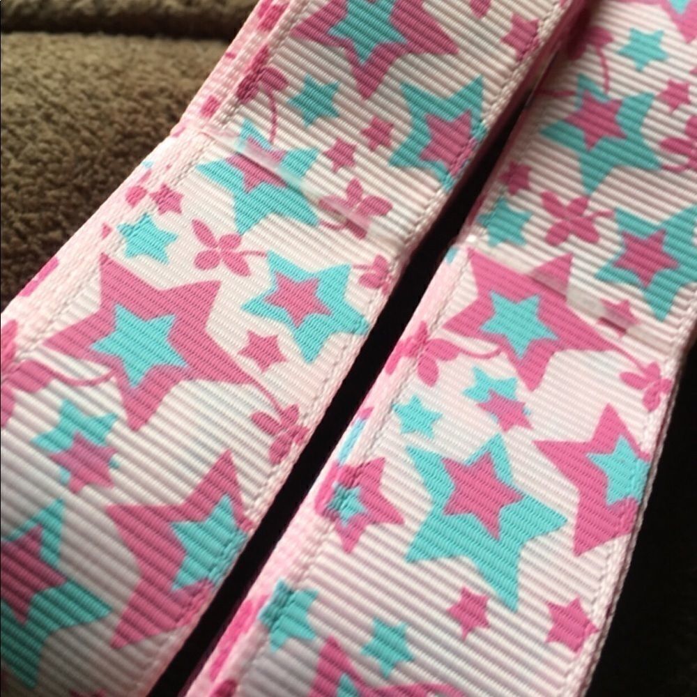 5/$20 grosgrain Ribbon 7/8” 5 yards Milky Way star